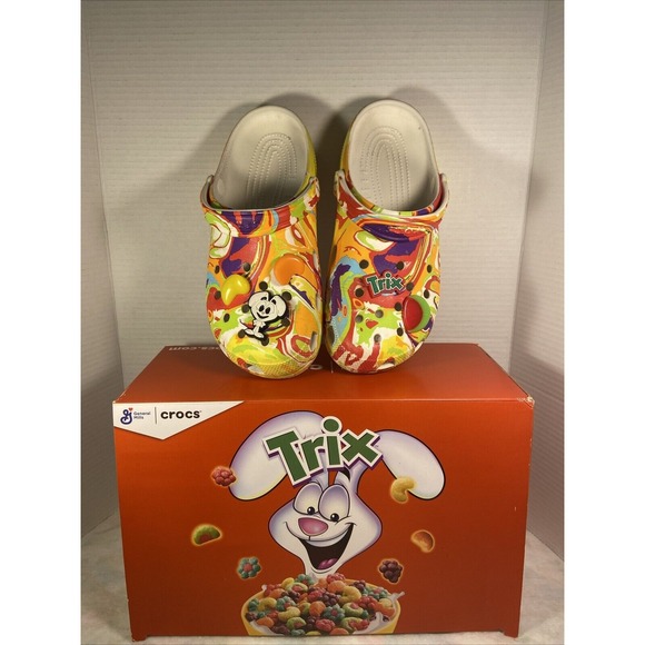 Crocs Classic Trix Cereal Clog Size Men's 9 Women's 11 Special Edition Box‎
